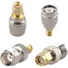 Futheda 4PCS SMA to TNC Coax Adapter Female to Male TNC to SMA Coax Jack Low Loss RF coaxial Connector Gender Changers Compatible with CB Antenna Radios LTE Router Broadcast Wifi Wireless device