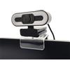 HTLAKIKJ Supporto per webcam per monitor, compatibile con Logitech e altre webcam con filettatura da 1/4, supporto acrilico trasparente su monitor o laptop, schermo non incluso, supporto