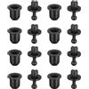 QUARKZMAN Griglia Altoparlante Guide Plastica Nero Tipo Sfera Snodo Cornice Scatola Corpo Fissaggio Fermaglio Fibbia 6.5mm x 10mm Per Parti Accessori Altoparlante 8 Coppie