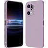 RankOne Custodia per OPPO Find X5 Pro (6.7 Inches) Cover Morbida in Silicone TPU - Erba Viola