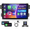 VECHTEL 4G 64G VECHTEL 9Autoradio Bluetooth per Suzuki Splash Ritz/Opel Agila 2004-2014 Carplay Android Auto,DSP EQ,1280 * 720,Wifi GPS Navi,Mirror link,RDS/FM Radio 2 din con Retrocamera AHD