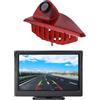 Misayaee Telecamera Retromarcia Specifico Con Luci Led Terzo Stop Posteriore per Opel Movano/Vauxhall Movano/Master/ NV400 + 4.3 DVD Monitor TFT Schermo Camion LCD Display
