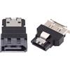 CY Adattatore 2 pz/lotto SATA 7Pin Maschio a ESATA Femmina & Esterno ESATA a SATA Adattatore Extender per SSD Disk