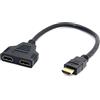 NFHK Cavo adattatore da HDMI maschio a doppio HDMI femmina, splitter a Y, per PC, HDTV e computer portatile, 1080P
