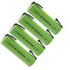 BenjiPower - 4 batterie AA NIMH Piastra per saldare 1200 mAh (per rasoio, tosaerba, rasoio, ecc., con linguette)