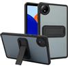 GIOPUEY per Redmi Pad SE 8.7 2025 Custodia, con Supporto, Cover Rigida in PC + Morbida in TPU, Case Custodia Opaco, Nessun Ingiellimento - Black