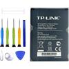 ERYNK TBL-53A3000 WIFI Nuova batteria sostitutiva compatibile con TP-LINK M7450 / M7650 con kit di attrezzi