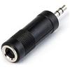 REY Adattatore jack da 6,3 mm femmina a jack 3,5 mm maschio stereo