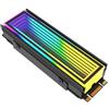 Gokelomg ARGB Sync Computer 2280 SSD M2 Radiator PC RGB M.2 Nvme Radiatore Solid State Drive Cooling Radiato A
