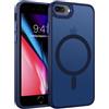 BENTOBEN Custodia magnetica per iPhone 8 Plus, custodia iPhone 7 Plus [compatibile con Magsafe] ricarica wireless custodia cover cover cover placcata traslucida opaca protezione grado militare