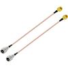 Vecys Cavo Coassiale RF SMA Maschio a FME Maschio RG316 15 cm / 6 pollici per Router Antenne 2G 3G 4G LTE UMTS Banda Larga Mobile Hsdpa WLAN Wireless(2 pezzi)