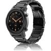 SeNool 20mm Cinturino per Amazfit GTR Mini/GTR 42mm/Amazfit GTS 4/GTS 4 Mini/GTS 3/GTS 2e/GTS 2 Mini/GTS 2/GTS, Metallo Acciaio Inox Bracciale per Amazfit Bip 3/Bip 3 PRO/Bip - Nero