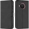 Verco custodia per Nokia X20, Nokia X10 Case per Nokia X20/X10 Cover PU Pelle Portafoglio Protettiva, Nero