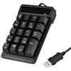 Agatige Tastierino numerico Meccanico, tastierino numerico a 19 Tasti 1,5 m/5 Piedi tastierino numerico cablato USB per PC Desktop Laptop