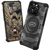 Oakshield Cover per iPhone 16 PRO Magsafe - Custodia per iPhone 16 PRO Apple - Back Case Antiurto con Bordi Rialzati - Robusta con Standard di Grado Militare - Nero