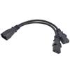 Aofan Cavo adattatore cavo di tipo Y singolo C14 maschio a doppio C13 femmina AC 250 V/10 A (30 cm)