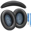 AHG Accessory House Global SoundLink - Cuscinetti auricolari e fascia compatibili con cuffie Bose SoundLink Around-Ear 2 (AE2), colore nero, vestibilità senza cuciture, spessi