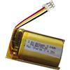 XINLANTECH Batteria di ricambio da 3,8 V 810 mAh per sistema di comunicazione Bluetooth per moto Sena SRL3, batteria di ricambio SP144, batteria Srl3