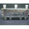 ProDigital SPLITTER RIPARTITORE SEGNALE 6 VIE TV - PARTITORE PASSIVO TV TOP ANCHE PER GRANDI CONDOMINI - Segnale Antenna Digitale Terrestre Passivo 6 Uscite