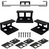 FENGJIAHUI Supporto sotto Scrivania/da Parete, Supporto per Laptop Sotto La Scrivania, Scaffale da Muro Universale per Laptop Tablet Tastiera Router TV Box- per Dispositivi con Spessore < 3,6 cm