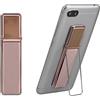 kwmobile Supporto Dita Cellulare Magnetico Adesivo - Fascetta Antiscivolo Smartphone Universale - Stand Cavalletto Telefonino - Sostegno Auto - oro rosa