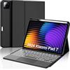 WINCHKING Custodia con Tastiera per Xiaomi Pad 8/8 Pro 11.2 con Touchpad, Cover Magnetica Rimovibile Retroilluminata Tastiera per Xiaomi Pad 7/8 11.2 Pollici, Italiano QWERTY Layout, Nero