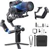 FeiyuTech SCORP 3 KIT, Stabilizzatore Fotocamera 3 assi per Canon/Sony/Panasonic/Nikon/Fujifilm, Carico utile di 5.51lbs, Controllo Bluetooth, Riprese verticali native,Schermo Tattile