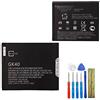 E-yiiviil - Batteria di ricambio ai polimeri di litio, GK40 SNN5967A, compatibile con Motorola Cedric Moto E3, Moto E4, Moto G4 Play, Moto G5, XT1601, XT1603, XT1675