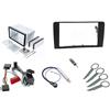 Audioproject A236 - Set Mascherina per autoradio doppio DIN per Audi A3 8P - Anno 2003-2007 Adattatore radio Symphonie 2 Adattatori antenna