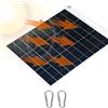 Jadeshay Pannello Solare,30W 5V Caricatore Solare Portatile Mini Pannello Fotovoltaico Pannelli Solari con Porta Dual USB Cella Solare Silicio Policristallino per Telefono Esterno Escursioni Campeggio