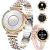 TAYSHILEY Smartwatch Fitness Da Donna, Display HD Da 1,27 Policy, Chiamata Bluetooth, Smartwatch Sportivo Impermeabile, Cardiofrequenzimetro, Contapassi - Compatibile Con Android e iOS (Oro bicolore)