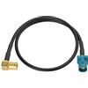 Eightwood Antenna DAB Cavo Fakra Fakra Z Maschio a spina SMB Cavo ad right angle RG174 1ft 30cm Compatibile per Topper antenna DAB per auto AM/FM Blaupunkt Pioneer Clarion Kenwood Alpine