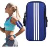 Ritte Brassard de Sport, Fascia Braccio per Running, Porta Cellulare Running, Portable Universel Brassard Smartphone de Course per Jogging Fitness All'aria Aperta, Blu