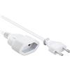 CABLEPELADO Cavo di prolunga alimentazione CEE 7/16, cavo di alimentazione connettore di tipo C, cavo di prolunga corrente, H03-VV-H2-F | 250 V, sezione cavo 0,75 mm² | 3 metri | bianco