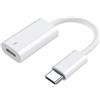 3P SPACE Adattatore da Light a USB-C - Convertitore Femmina Light a Maschio Type-C - Compatibile con Watch, iPad, Cavi e Accessori - Ricarica & Dati - Bianco