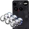 zZjoOoj Protezione Fotocamera per Nothing Phone (3), Vetro Temperato 9H con Anello Metallico Personalizzato, HD Chiaro, Set da 3 (Multicolore & Nero & Argento)