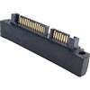 Cablecc Adattatore convertitore di estensione SATA 22 pin 7+15 maschio a SATA 22P femmina ad angolo retto di 90 gradi