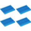sourcing map 5x30x40mm Blu Alluminio Dissipatore Termico Adesivo Pad di Raffreddamento per Stampanti 3D 4 Pz