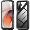 Lunivop Compatibile con Samsung Galaxy A17 5G Custodia 6,7'' 2025 impermeabile antipolvere 【IP68 subacquea】 Immersione Nuoto Trasparente Protezione dello schermo Cordino integrato 【Corpo pieno di