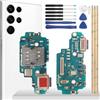 YHX-OU Presa di Ricarica per Samsung Galaxy S22 Ultra 5G SM-S908B Dock Connector Port Charger Port Charger Microfono Audio Jack Flex Cavo + Strumento di Installazione