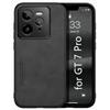 Kepuch Silklike Cover per Realme GT 7 Pro - Custodia Case Piastra Metallica Incorporata - Nero