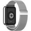 MiRowy Cinturino in Metallo per Xiaomi Smart Band 10 Pro/Xiaomi Smart Band 9 Pro/Mi 8 Pro, Magnetica Cinturino in Acciaio Inossidabile, Bracciali di Cinturini di Ricambio (Argento)