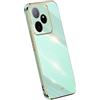 RankOne La Custodia del Telefono è Adatta per Realme GT 7 / GT 7T (6.8 Inches), Case per Cellulare in Silicone con Telaio Galvanico - Verde