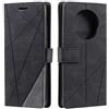 SONWO Cover per Huawei Mate 40 PRO, Flip Caso in PU Pelle Case Cover Portafoglio Custodia per Huawei Mate 40 PRO, [Kickstand] [Slot per Schede], Nero