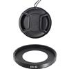 ADQQUI Paraluce e copriobiettivo ES-52 in metallo compatibile con obiettivi Canon EF-S 24 mm f/2.8, EF 40 mm f/2.8 (confezione da 1 + 1)