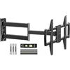 ELIVED Staffa da parete per TV a braccio lungo 813 mm per la maggior parte dei televisori da 37-75 pollici, braccio di estensione universale lungo per TV da parete, con inclinazione, girevole, fino a