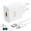 BOULESENM Caricabatterie da 66 W, caricatore USB C 66 W, con 6 A, cavo USB C 2 m, caricabatterie per telefoni portatili per Magic6 6Pro Magic5 Lite 90 70 Lite 200 Pro X6b X8b Pad X8a