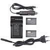 DSTE 2-Pack Batteria + Travel Caricabatteria Compatibile per Sony NP-BX1 ZV-1F DSC-HX90V DSC-WX500 DSC-HX400V DSC-HX60V DSC-WX300 HDR-GW66V HDR-GWP88V FDR-X3000 HDR-AS300 FDR-X1000V HDR-MV1
