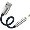 HOYULLI Adattatore AUX Femmina A USB Maschio 3.5mm Cuffie Audio Cavo Jack Per PC Auricolari Auto Cuffia Convertitore Da Per IPhone Headphones Per iPad Laptop Compatibile Per Samsung Cuffiette 3.5-USB