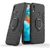 MaiJin LuluMain Compatibile con Huawei Y6 (2019) Cover, Custodia Armor Anello Cavalletto (Funziona con Il Supporto Magnetico per Auto) Case Paraurti per Huawei Y6 2019 (Nero)